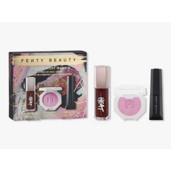 Fenty Most Want'd 3 Piece Lip Face Eye Kit New - Picture 2 of 8